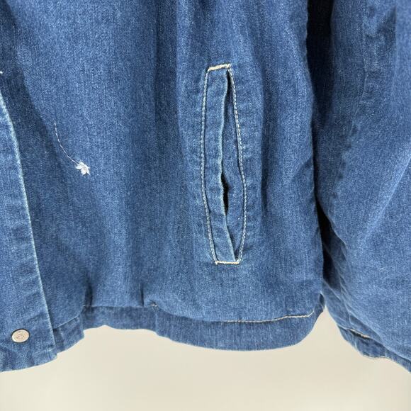 Vintage Disney Store Winnie the Pooh Denim Hooded Jacket XL Embroidered - Picture 3 of 10